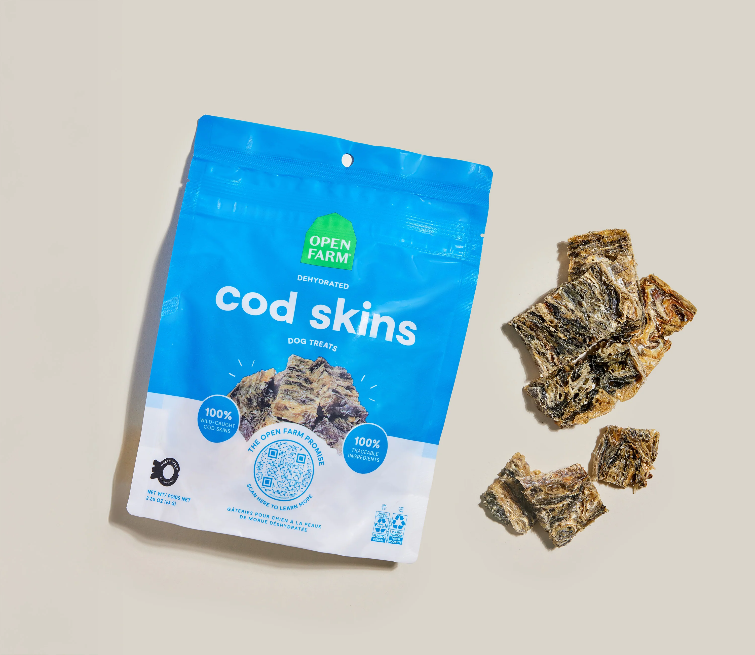 Dehydrated Cod Skins Treats - Image 3