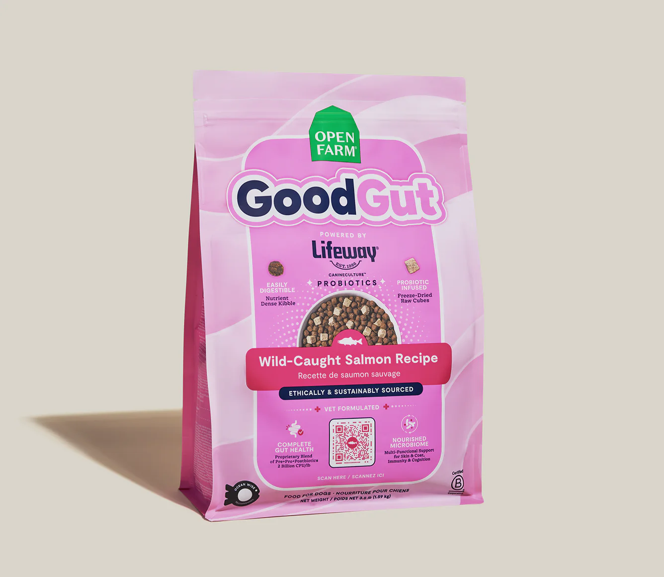 GoodGut Wild-Caught Salmon Dog Kibble - Image 2