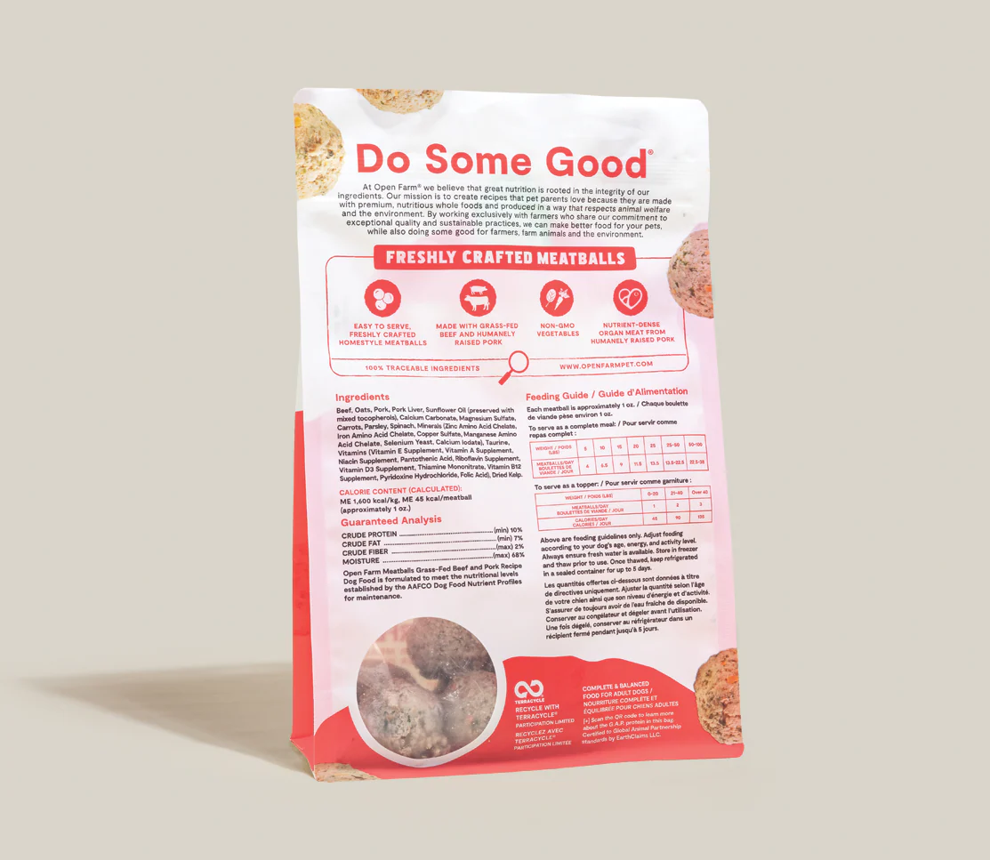 Grass-Fed Beef & Pork Freshly Crafted Meatballs for Dogs - Image 4