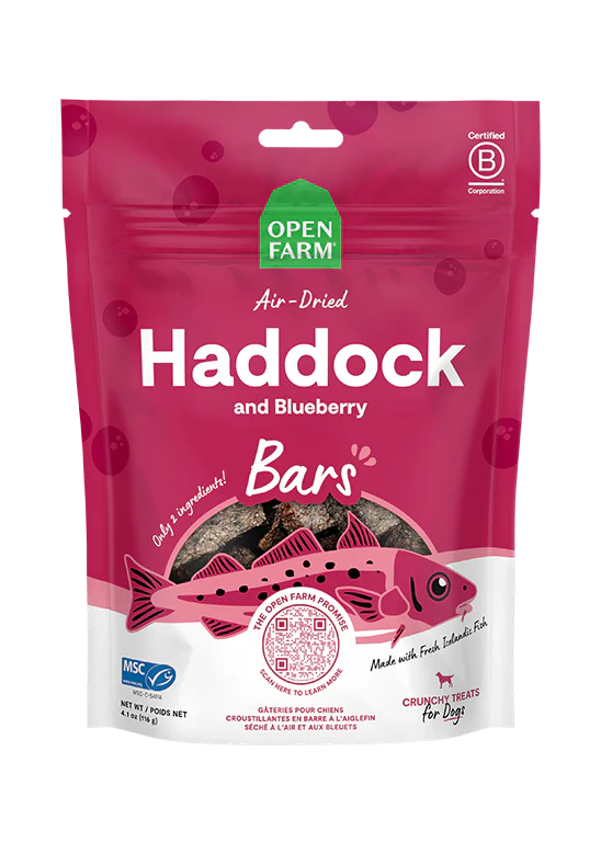 Icelandic Air-Dried Haddock & Blueberry Dog Treat Bars